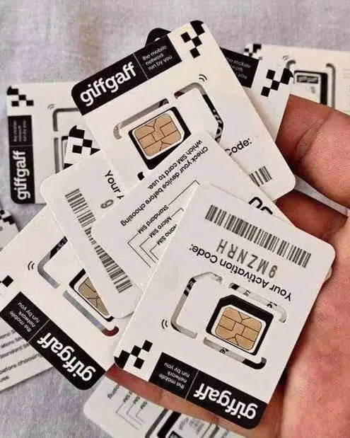 UK SIM Card for Online Earnings, Social Media Accounts, Amazon, PayPal