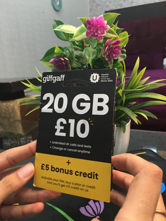 UK SIM Card for Online Earnings, Social Media Accounts, Amazon, PayPal